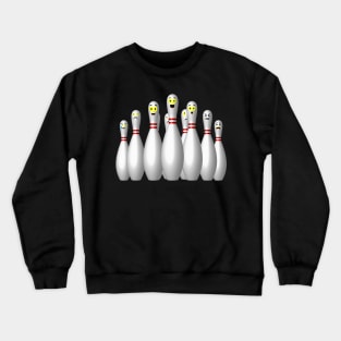 Scared Bowling Pins Crewneck Sweatshirt